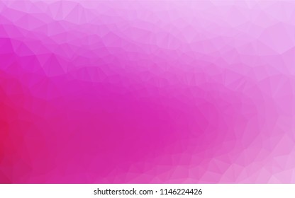 Light Pink vector abstract mosaic pattern. A completely new color illustration in a vague style. The polygonal design can be used for your web site.