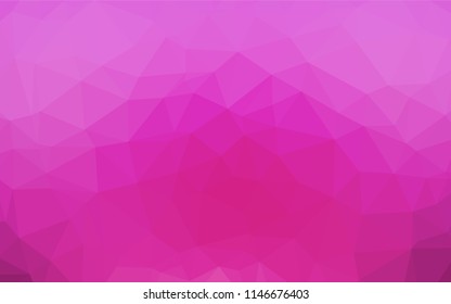 Light Pink vector abstract mosaic background. Colorful abstract illustration with gradient. A completely new design for your business.
