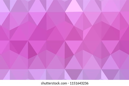 Light Pink vector abstract mosaic backdrop. A sample with polygonal shapes. A completely new design for your leaflet.