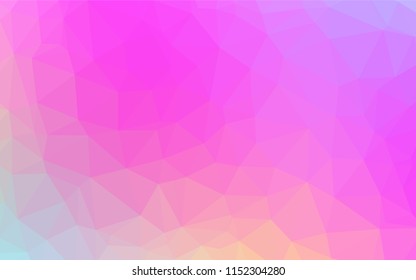 Light Pink vector abstract mosaic backdrop. A completely new color illustration in a vague style. A completely new design for your business.