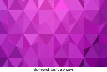 Light Pink vector abstract mosaic background. Colorful illustration in abstract style with triangles. Brand new style for your business design.