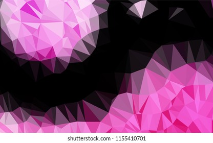 Light Pink vector abstract mosaic pattern. Creative geometric illustration in Origami style with gradient. A completely new design for your business.