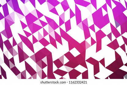 Light Pink vector abstract mosaic pattern. Creative geometric illustration in Origami style with gradient. The completely new template can be used for your brand book.