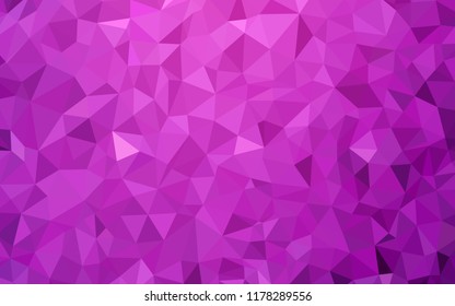 Light Pink vector abstract mosaic background. A sample with polygonal shapes. Pattern for a brand book's backdrop.