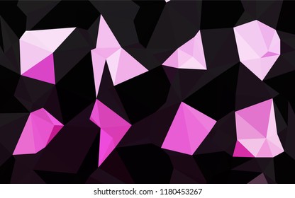 Light Pink vector abstract mosaic backdrop. A vague abstract illustration with gradient. A completely new design for your business.