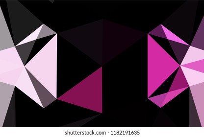 Light Pink vector abstract mosaic background. Glitter abstract illustration with an elegant design. A completely new template for your business design.