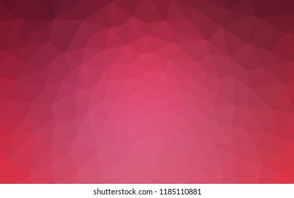 Light Pink vector abstract mosaic backdrop. Geometric illustration in Origami style with gradient.  Brand new style for your business design.