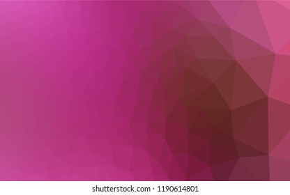 Light Pink vector abstract mosaic background. Geometric illustration in Origami style with gradient.  A completely new template for your business design.