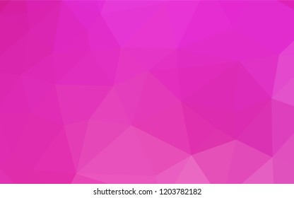 Light Pink vector abstract mosaic background. Creative illustration in halftone style with gradient. A new texture for your design.