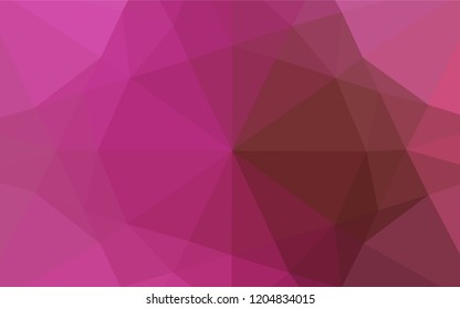 Light Pink vector abstract mosaic background. Modern geometrical abstract illustration with gradient. Brand new design for your business.