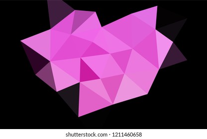 Light Pink vector abstract mosaic pattern. A vague abstract illustration with gradient. The polygonal design can be used for your web site.