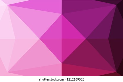 Light Pink vector abstract mosaic backdrop. Colorful illustration in abstract style with gradient. Brand new style for your business design.