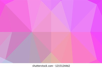 Light Pink vector abstract mosaic backdrop. A completely new color illustration in a vague style. Brand new design for your business.