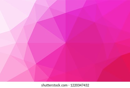 Light Pink vector abstract mosaic background. Colorful abstract illustration with gradient. The elegant pattern can be used as part of a brand book.