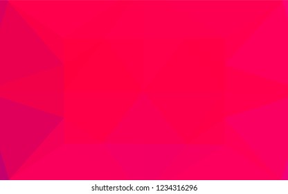 Light Pink vector abstract mosaic background. A vague abstract illustration with gradient. Triangular pattern for your business design.