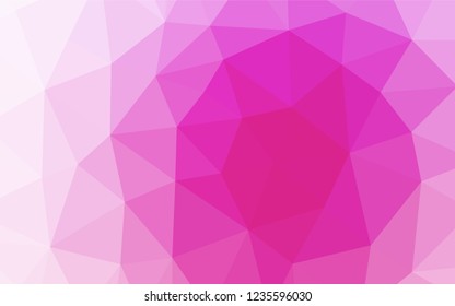 Light Pink vector abstract mosaic pattern. Shining colored illustration in a Brand new style. A new texture for your design.