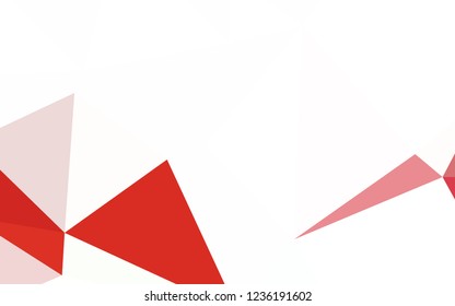 Light Pink vector abstract mosaic background. Geometric illustration in Origami style with gradient.  A new texture for your web site.