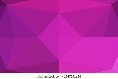 Light Pink vector abstract mosaic backdrop. A completely new color illustration in a vague style. Brand new style for your business design.
