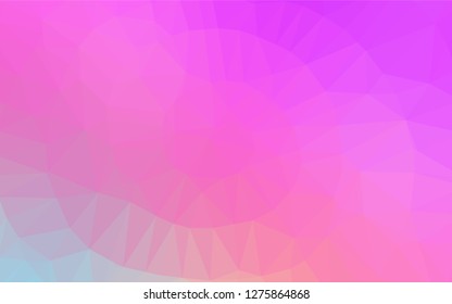 Light Pink vector abstract mosaic pattern. A completely new color illustration in a vague style. The textured pattern can be used for background.