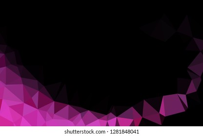 Light Pink vector abstract mosaic background. Glitter abstract illustration with an elegant design. Brand new design for your business.