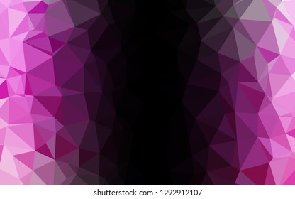 Light Pink vector abstract mosaic backdrop. Modern geometrical abstract illustration with gradient. Brand new style for your business design.