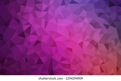 Light Pink vector abstract mosaic backdrop. Polygonal abstract illustration with gradient. New template for your brand book.