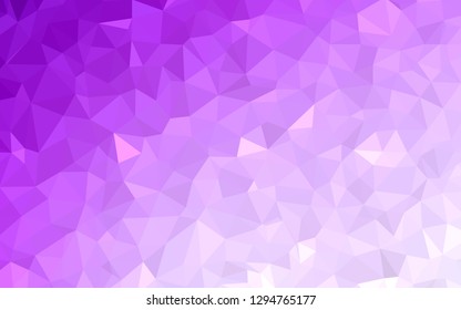 Light Pink vector abstract mosaic background. Elegant bright polygonal illustration with gradient. Pattern for a brand book's backdrop.