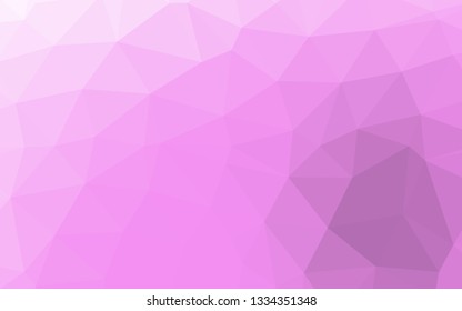 Light Pink vector abstract mosaic background. Colorful abstract illustration with gradient. Textured pattern for background.
