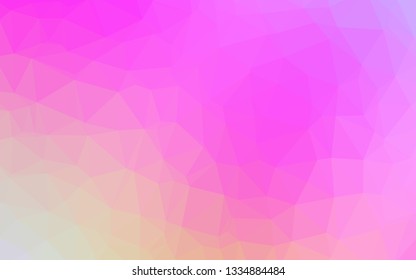 Light Pink vector abstract mosaic backdrop. Brand new colorful illustration in with gradient. Template for a cell phone background.