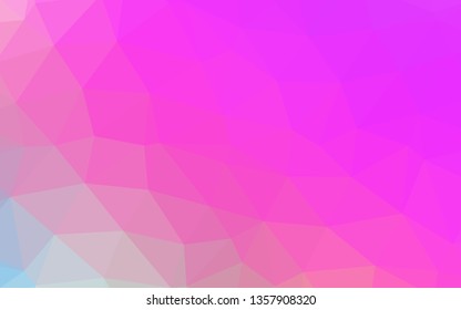 Light Pink vector abstract mosaic background. Brand new colorful illustration in with gradient. New texture for your design.