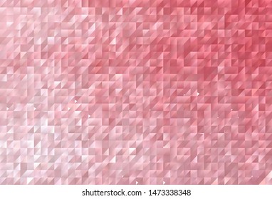 Light Pink vector abstract mosaic background. Geometric illustration in Origami style with gradient.  Pattern for a brand book's backdrop.