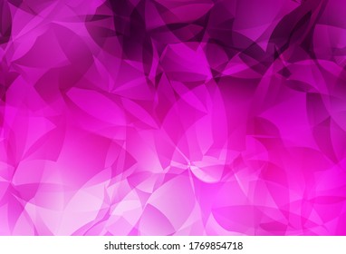 Light Pink vector abstract mosaic pattern. Colorful illustration in abstract style with triangles. Template for cell phone's backgrounds.