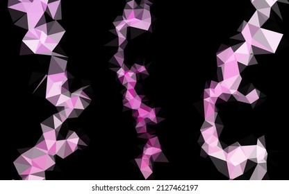 Light Pink vector abstract mosaic backdrop. Shining colored illustration in a Brand new style. Template for your brand book.