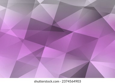 Light Pink vector abstract mosaic backdrop. Creative geometric illustration in Origami style with gradient. Brand new style for your business design.