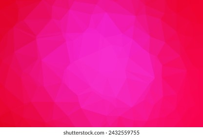 Light Pink vector abstract mosaic backdrop. Shining illustration, which consist of triangles. New texture for your design.