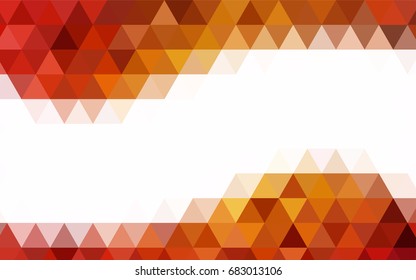 Light Pink vector abstract mosaic template. An elegant bright illustration with gradient. Triangular pattern for your business design.