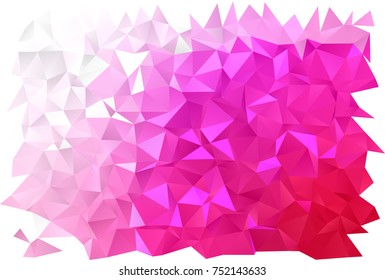 Light Pink vector abstract mosaic pattern. Colorful illustration in abstract style with gradient. The textured pattern can be used for background.
