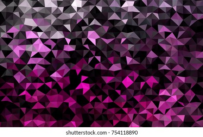 Light Pink vector abstract mosaic pattern. Colorful illustration in abstract style with gradient. The polygonal design can be used for your web site.