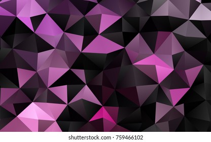 Light Pink vector abstract mosaic template. Shining colored illustration in a brand-new style. The template can be used as a background for cell phones.