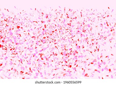 Light Pink vector abstract pattern with leaves. Modern geometrical abstract illustration with leaves. Doodle design for your web site.