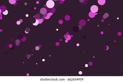 Light Pink vector abstract pattern with circles. Geometry template for your business design. Background with colored spheres.