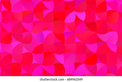 Light Pink vector abstract pattern with circles. Geometry template for your business design. Background with colored spheres.