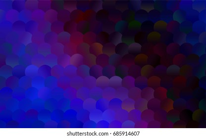 Light Pink vector abstract pattern with circles. Geometry template for your business design. Background with colored spheres.