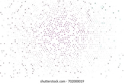 Light Pink vector abstract pattern with circles. Geometry template for your business design. Background with colored spheres.