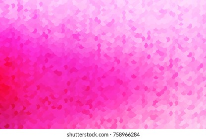 Light Pink vector abstract pattern with circles. Geometry template for your business design. Background with colored spheres.