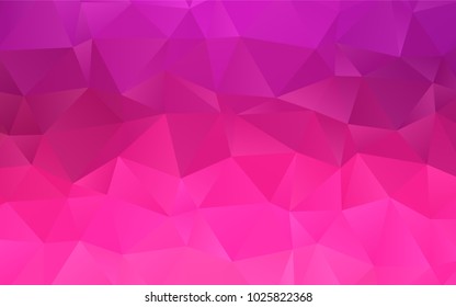 Light Pink vector abstract polygonal template. Geometric illustration in Origami style with gradient.  The elegant pattern can be used as part of a brand book.