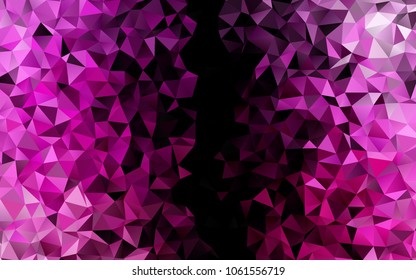 Light Pink vector abstract polygonal background. Brand-new colored illustration in blurry style with gradient. A completely new template for your business design.