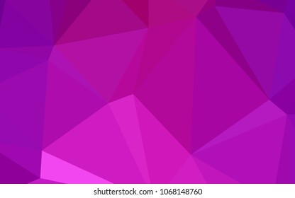 Light Pink vector abstract polygonal pattern. Colorful illustration in abstract style with gradient. Brand-new design for your business.