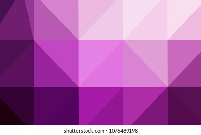 Light Pink vector abstract polygonal background. Elegant bright polygonal illustration with gradient. That new template can be used for your brand book.