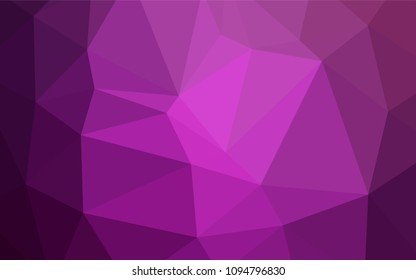 Light Pink vector abstract polygonal template. Shining colored illustration in a new style. Brand-new design for your business.
